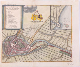 Town plan of Schiedam.