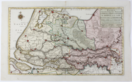 Kaart rivieren Zuid-Holland en Gelderland