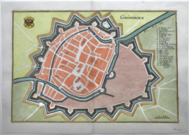 Plattegrond Groningen.