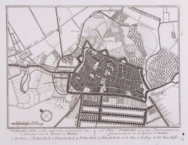 Plattegrond Utrecht.