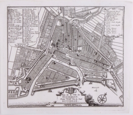 Town plan Rotterdam.