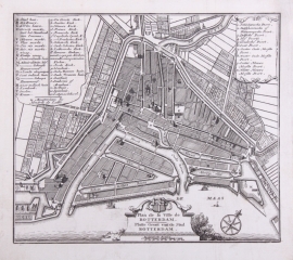 Plattegrond Rotterdam.