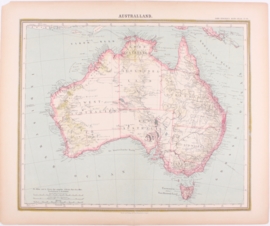 Kaart Australië.
