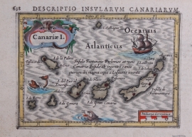 Map of Canary Islands.