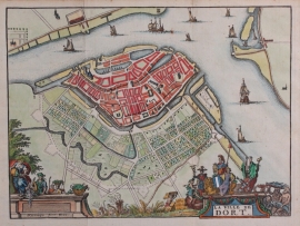 Town plan of Dordrecht.
