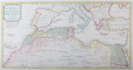 Map of Mediterranean Sea.