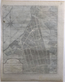 Plattegrond van Paramaribo.