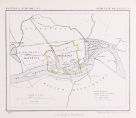 Plan of the district Delfshaven of Rotterdam.