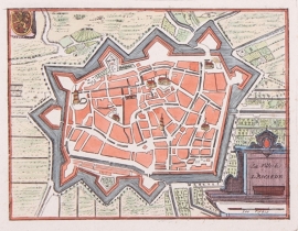 Plattegrond Leeuwarden.