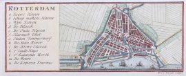 Town plan of Rotterdam.