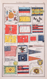 Vlaggekaartje China en Verenigde Staten.