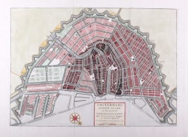 Town plan of Amsterdam.