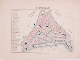 Plattegrond Rotterdam.