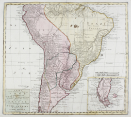 Kaart Zuid- Amerika
