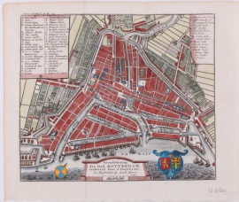 Town plan Rotterdam.