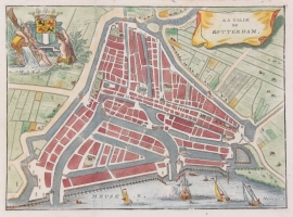 Plattegrond Rotterdam.