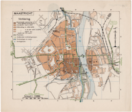 Plattegrond Maastricht.