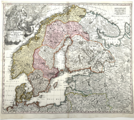 Kaart Scandinavië