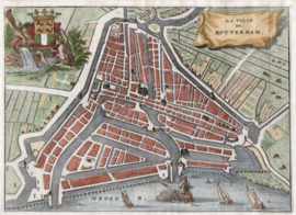 Town plan of Rotterdam.