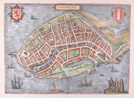Town plan of Dordrecht.