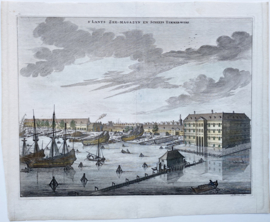 Stadsgezicht zeemagazijn Amsterdam.