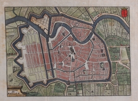 Plattegrond van Haarlem.