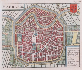 Plattegrond van Haarlem.