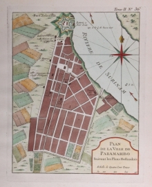 Plattegrond van Paramaribo