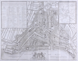 Town plan of Rotterdam.