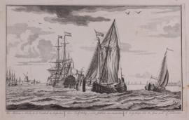 Turfschip en VOC schip.