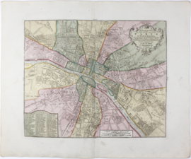 Plattegrond van Parijs.