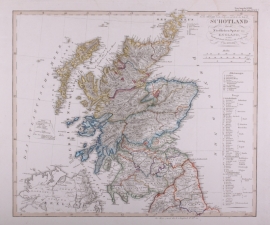 Map of Scotland.