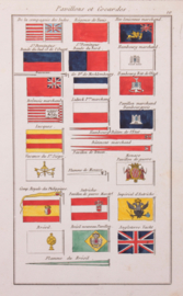 Vlaggenkaartje Duitsland Engeland, Vaticaan enz...