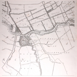 Map of South Holland.