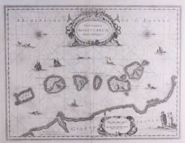 Zeekaart Molukken.