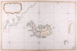 Zeekaart IJsland.