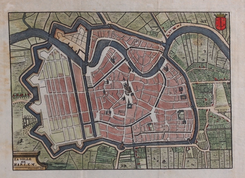 Town plan of Haarlem.
