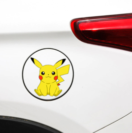 Zittende Pikachu autosticker