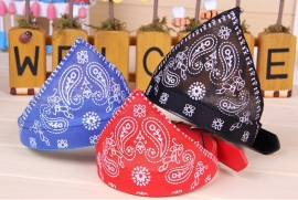 Bandana halsband voor huisdieren (zwart)