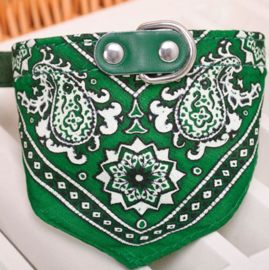 Bandana halsband voor huisdieren (groen)