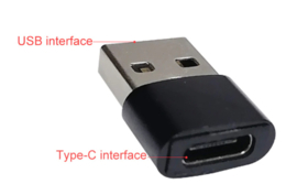 USB naar USB type-C adapter