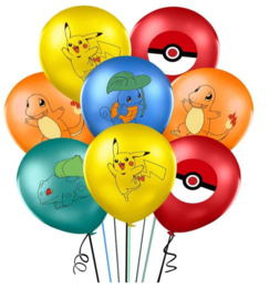 Pokémon ballonnen (10 stuks)