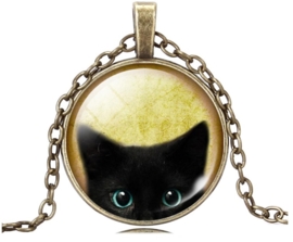 zwarte kat ketting