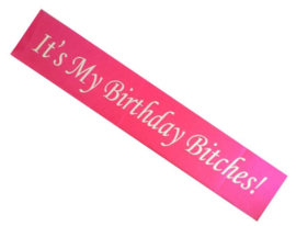 It's My Birthday Bitches sjerp (roze)