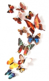 Herfst 3D-vlinders