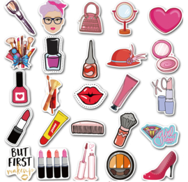Meiden make-up stickers (50 stuks)