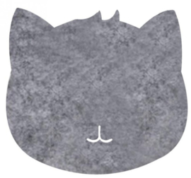 Muismat kat (grijs)