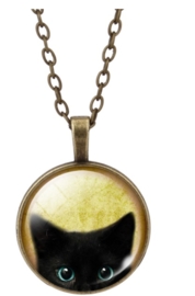 zwarte kat ketting