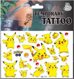 Pokémon Pikachu tattoo's