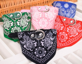 Bandana halsband voor huisdieren (roze)